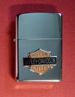Zippo Lighter  harley Davidson Shield Emblem  High Polished Chrome Case