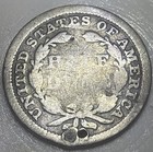1858 Seated Liberty Half Dime - Holed