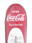 Original Coca Cola Vintage Cigar Sign Of Good Taste Thermometer Sign  8x30  
