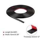 Peel And Stick Trim  0 4 Inch X 26 Ft Flexible Wall Molding Trim  Black