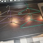 Vtg Mcm Vinyl Coated Wire Hangers Multi-colored Clothes Hangers Huge Lot Of 15