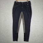 Kerrits Women Medium Full Seat Riding Breeches Denim Dark Blue Stretch