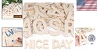 Versatile Unfinished Wood Letters 5-inch - Ideal For Diy And Home Decoration