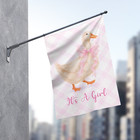 Personalized Birth Announcement Flag Baby Shower Expecting Baby Arrival Party