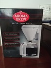 New Aroma Brew 12 Cup White Cone Filter Pause   Serve White Coffee Maker Water