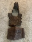 Larp  Stealth  Medieval Leather Armor  Set  Double Sword Holder And Helmet