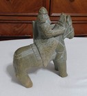 Cool Vintage Carved Green Jade Horse Statue  Chinese Style Lewis Men  Soapstone 