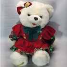 1997 Dan Dee Snowflake Teddy Bear Plush Christmas 20  Stuffed Animal Girl