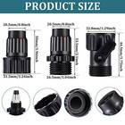 4 Sets Garden Expandable Hose Repair Kit With Faucet Adapter
