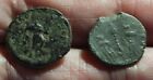 2 Small Authentic Ancient Roman Bronze Coins Old Excavation In Europe Lot  y-44