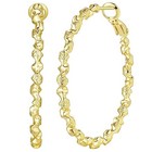 Hoop Earrings 14k Gold Hoops Large Gold Hoop Earrings For Women Twisted 40mm 3mm