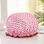 1 4pcs Waterproof Shower Caps For Women Reusable Elastic Bathing Hair Protection