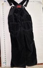 Vintage Disney Winnie The Pooh Black Velour Overalls Girls Size 6 6x Embroidered