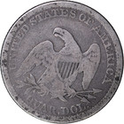 1861 25c Seated Liberty Quarter   Vg Details