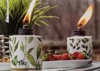 Ceramic Outdoor Tiki Table Torch Pack 2