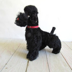 1950s German Steiff Tan Mohair Snobby Poodle Dog Ear Button Articulated Legs