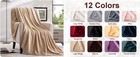 Bertte Throw Blanket 330 Gsm Super Soft Lightweight Luxury Fleece Blanket 50x60 