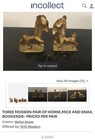 Antique 1930   s Walter Bosse Austrian Art Deco Bronze Horse Bookends Pair