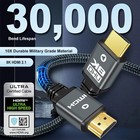 8k Hdmi Cable Hdmi 2 1 Cord 48gbps High Speed Uhd 4 4 4 Hdtv Dolby Hdcp Earc Lot