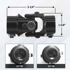 New 3 4  Dd X 3 4  Dd Universal Steering Black Single U Joint Shaft