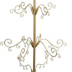 Barton 6 4ft Metal Ornament Display Tree Stand Rotating Christmas Tree 77   Gold