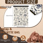 2 Pcs Bread Bags For Homemade Maker Gift Zipper Reusable Beeswax Bread Storage