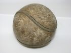 Antique Early 1900 s Outward Raised Seam Leather Softball 