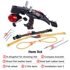 Hunting Fishing Slingshot Catapult Shooting Bowfishing Kit Laser Bow Archery Set