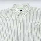 Van Heusen Dress Shirt Men s Medium White Striped Cotton Long Sleeve Button-down