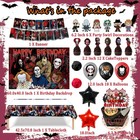 Taeku Horror Birthday Party Decorations Costume Kit  50 Pcs Black