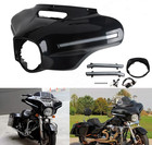 Led Front Batwing Outer Fairing W turn Signal For Harley Street Glide 2014-2024