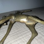 Vintage Pair Of Brass Deer Figurine Statues  2 - Made In Korea