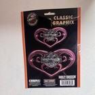 Harley-davidson Classic Graphix Decal Stickers Set Of 2 New Auto truck Bike Usa