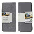 Gray Textured Half-size Fabric Storage Bin Organizer Box Basket