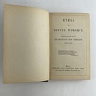 Antique Vintage Hymns For Divine Worship   School Methodist No Notes Just Words