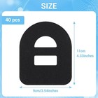 40pcs Black Waterproof Adhesive Overpatches With Stretch Strap  Breathable Wear