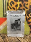 Vintage C  1920 Smith   Irvine Undertaking Tip Tray Sign Embalmer North Dakota