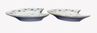 Pair Of Vintage Herend Blue Garland Crescent Salad Plates herend 7 1 2  Crescent