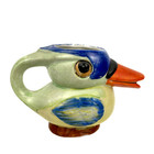 Vtg Art Deco Figural Bird Creamer Colorful Ceramic Kookaburra Kingfisher