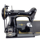 1952 Singer 221-1 Featherweight Sewing Machine W  Case