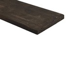 Sanded Gaboon Ebony Guitar Fingerboard Blank- 21x 2-1 2x 1 4 Luthier Tonewood