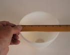 Milk Glass Stiffel Torchiere Lamp Shade Diffuser 6  Basketweave 2 25  Fitter Vtg