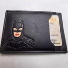 Batman Style Pu Leather Wallet With Id Window Card Holder Superhero Mask Design