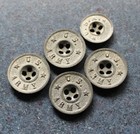 Vintage Lot Of 5 Us Army Zinc Trouser Buttons Span-am wwi