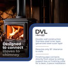 Duravent Dvl Telescoping Chimney Stove Pipe  40 To 68  X 6  Diameter  open Box 