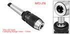 Keyless Drill Chuck Mt3 Morse Taper Mount Adjustable 1 32 -1 2  1mm-13mm 3-jaw