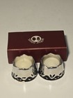 Arthur Court Tealight Candle Holders Set 2 Flower Aluminum Boxed Vintage Nos New