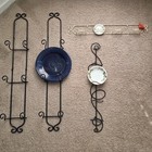 Plate Display Rack Iron Wall Mount Decorative Lot Of 4 Racks 24-36 Inch