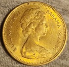 1966 Bahamas 1 Cent Coin
