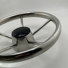 11 Inch Boat Steering Wheel  Marine Stainless Steel Steering Wheel Adapter 3 4 
